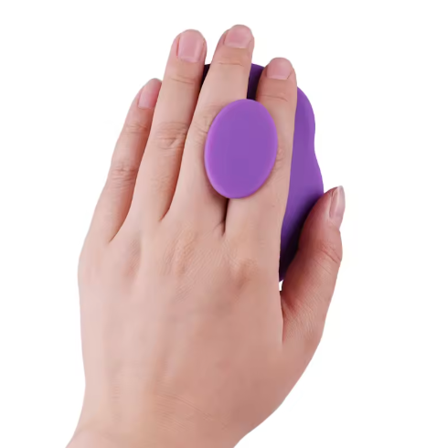 Portable silicone facial cleansing brush